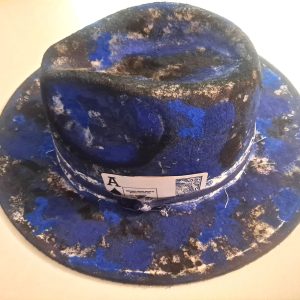 Distressed Blu Fedora