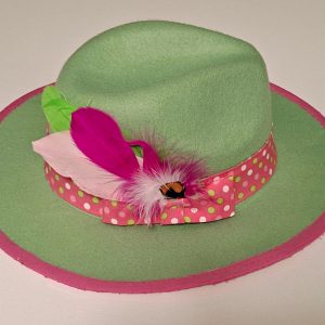 Pink & Green Fedora