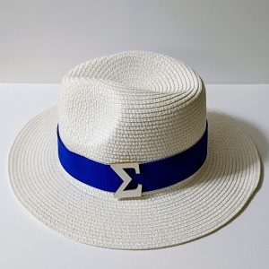Sigma Letter Straw Fedora